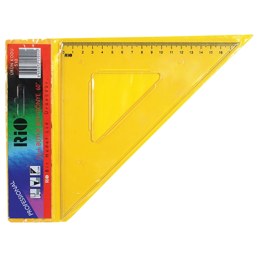Rio Büyük Boy Gönye 32 CM 45 Derece 510