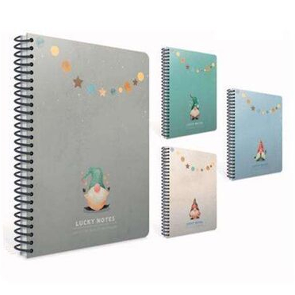Gıpta Lucky Notes Spiralli Sert Kapak Defter 17x24 120 YP Kare.