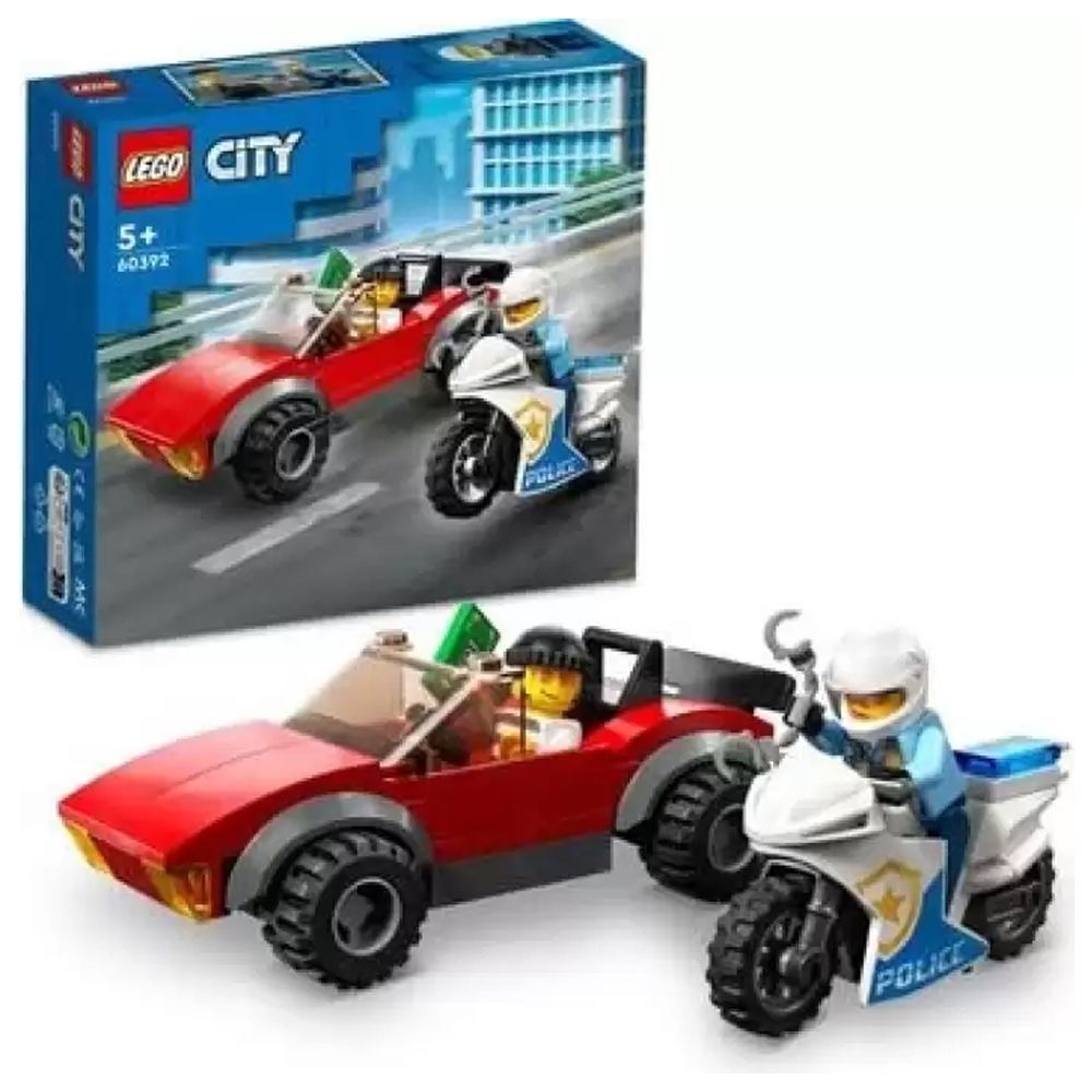 Lego City Polis Motosikleti Araba Takibi 60392